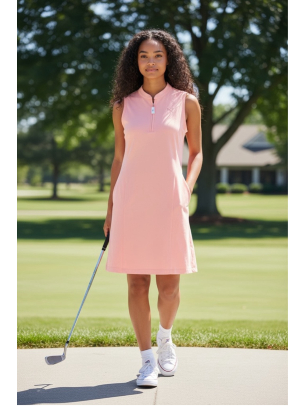 Women's Puma Pink Sleeveless Golf Dress XXL